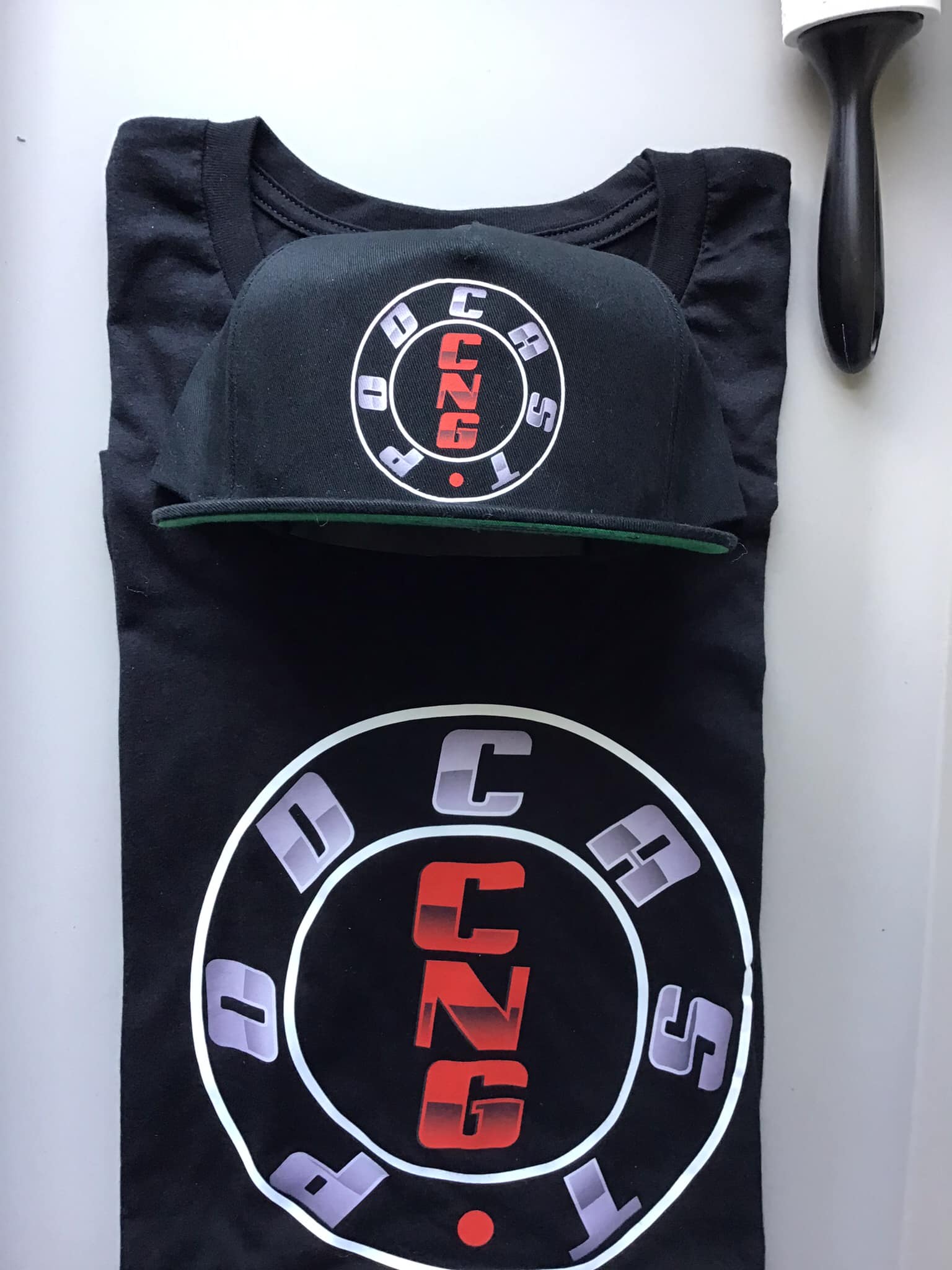 CNG PODCAST OG SNAPBACK AND TEE