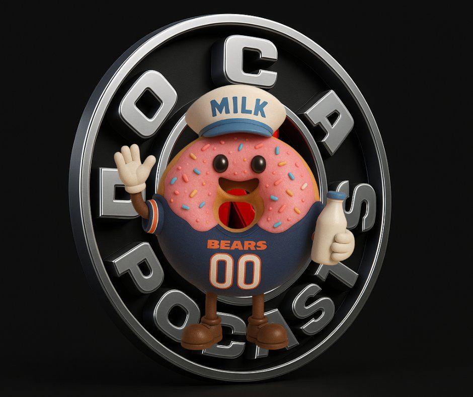 T-Shirt Donut Milkman Chicago Bears Design