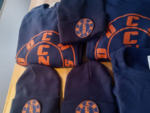 CNG bears themed pull over sweater and beanie
